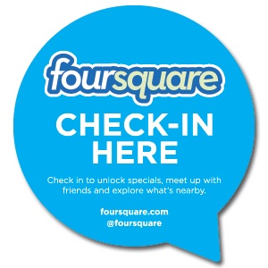 foursquare logo check-in
